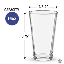 Football Fan Los Angeles Pint Glass Game Day Drinkware In Team Colors R (E) 16oz Printed Pint Glass