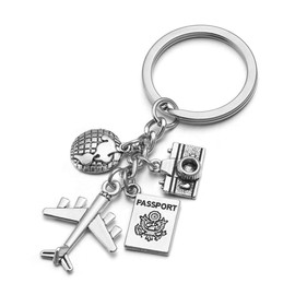 JOVIVI Unisex Alloy Keychain Pendant Keychain Purse Accessory Christmas Birthday Gift, Base Metal