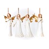 Gisela Graham 4 ceramic Christmas Angels Decorations 11.5cm - Set