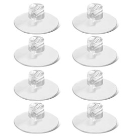 XJKJSX Modern Minimalist 8 Pcs 1.8 Inch PVC Transparent Shower Caddy Suction Cups suction cup PVC suction cup
