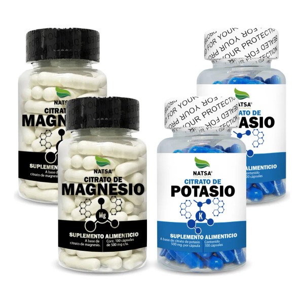 Pack Citratos Jumbo - Magnesio Y Potasio 200 Caps C/u