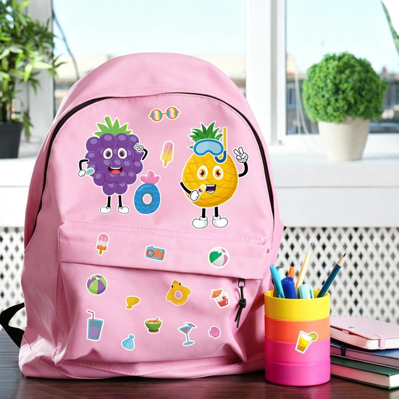 24 Sheets Fruit Make a Face Sticker, Make Your Own