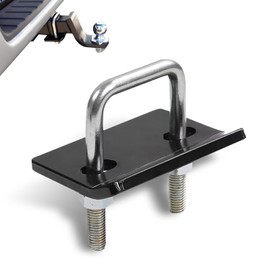 Zikefest Hitch Tightener Anti Rattle Clamp, Heavy Duty Hitch Stabilizer for 1.25" and 2" Trailer Hitches, Rubber Isolator and Anti-Rust Galvanized Coating Protective for Trailers and Trucks (Black)