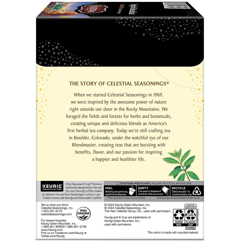 Celestial Seasonings® English Breakfast Tea Single-Serve K-Cup®, Carton Of 96