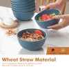 Wheat Straw Bowl Sets, 8PCS Unbreakable Wheat Straw Cereal Bowls,