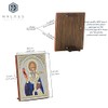 NKlaus Holy Spiridon Wooden Icon 10 x 12 cm Christian