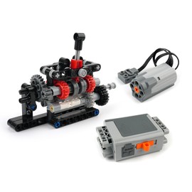 RCmall MOC High-tech 4/5/6 Speed Manual Gearbox Model Building Blocks Kit 8883 M Motor Power Functions DIY Transmission STEM Puzzle Toy Gift for Boys/Adults (4 Speed)