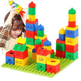 KUTOI Bloques de construcción para niños de 4 a 8 años, juguetes apilables de bloques para niños pequeños, juegos de construcción de bloques grandes d