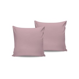Luxurious Satin Pillowcase Set (2 Pieces), Light Pink, 80 x 80 cm, 100% Cotton Satin, 210 Thread Count, 125 g/m², Machine Washable at 30°C