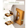 AmazerBath 8.5 Inches Bamboo Toilet Stool Squat for Adult, Foldable