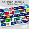 beihaasnatuerlich Australia & Oceania Country Flags Sticker Set - 30