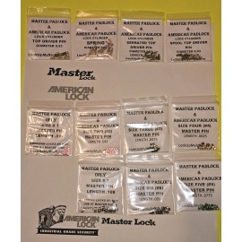 American Lock MASTER & AMERICAN PADLOCK LOCK CYLINDER REKEY REPIN PARTS KIT LOCKSPORT TOP PINS