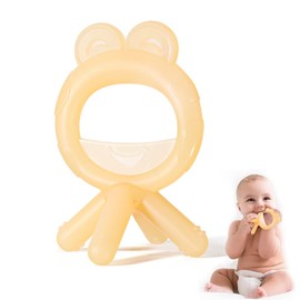Beißring Baby, BPA frei Baby Spielzeug Weiche Silikon Beissring Greifling Kauspielzeug, Baby für ab 3 Monate Schmerzlindernde Zahnen Nursing Zubehör Baby Geschenk