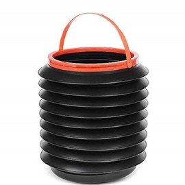 Nicoman Camping Fishing Foldable Basket Washing Bucket Car Trash Bin Boot Organiser 4 Litres
