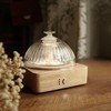 Glass Dome Essential Oil Diffuser with Glass Reservoir & Wood