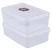 Jnktka 11 Quart Clear Plastic Storage Bins, Storage Container Box
