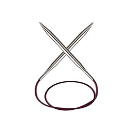 KnitPro KP11389 150 cm x 8 mm Nova Fixed Circular Needles, Silver