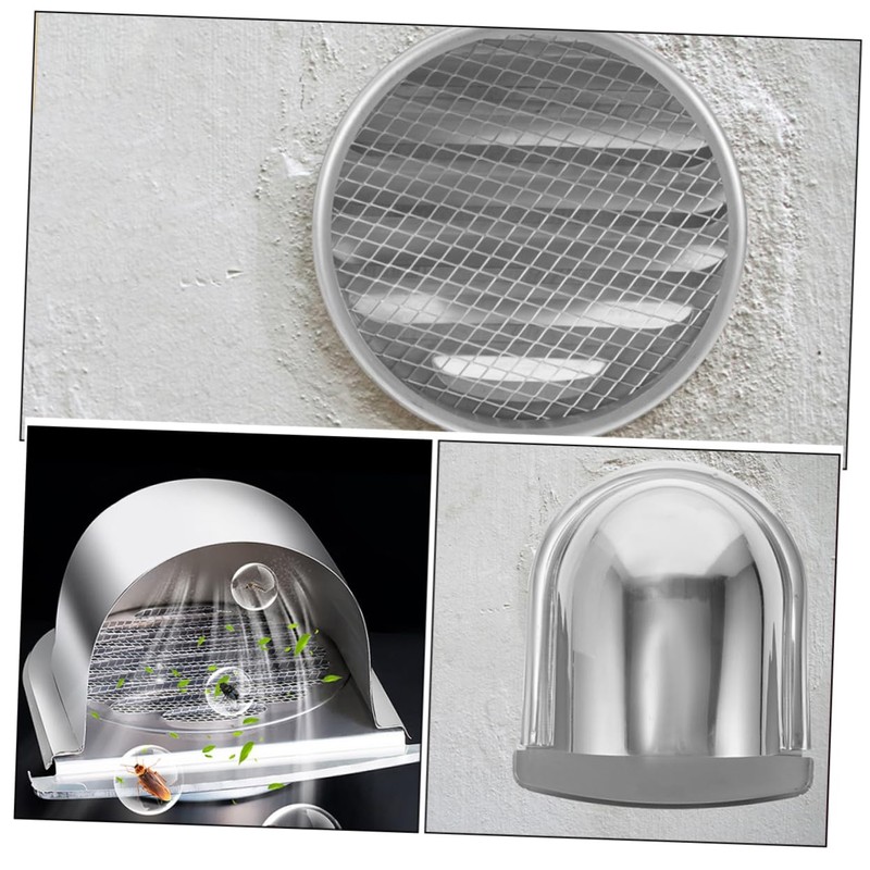 ORFOFE Stainless Steel Mesh Screen Vent Cover Wall Mount Exhaust