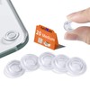 Glass Table Top Bumpers 20PCS 18mm Non Adhesive Medium Rubber