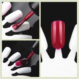 180-Piece Transparent Nail Swatch Book Kit - Reusable Acrylic Sample Sticks with Display Wheel for Nail Art Training and Color Matching, Home and Salon Manicure Practice Display Board