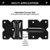 YONSIN 4pcs Self Closing Gate Hinges Heavy Duty Hardware for