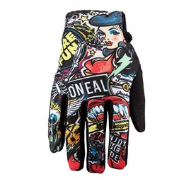 O'NEAL | Bicycle & Motocross Gloves | Kids | MX MTB DH FR Downhill Freeride | Durable, Flexible Materials, Ventilated Hand Top | Matrix Youth Glove Crank | Black | Size M