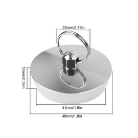 LERANXIN LERANXIN Bath Tub Plug, 42-43 mm Bathroom Sink Plugs, Bath Plug for Swimming Pools, Bathtubs, Sinks