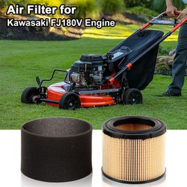 11029-0032 Air Filter for Kawasaki FJ180V Engine 11029-0019 11029-7023 11029 0032 Air-Filter & Pre-Filter Lawn Mower Accessories (1 Pack）