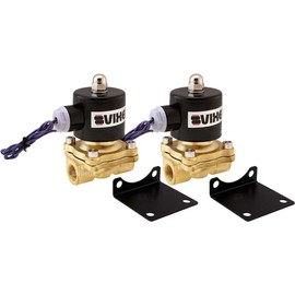 Vixen Air 3/8" NPT Air Ride Suspension High Flow Normally Closed Electric Air Valve (Solenoid) 210 PSI One Corner VXF2038-2