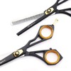 7" Professional Hairdressing Scissors Set with Adjustable Screw Red Black