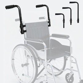 Wheelchair Handle Extenders, (400lbs Weight Capacity) Adjustable Wheel Chair Accessories Adults - Stroller Handle Extender, Extension for Wheelchair, Rallator & Stroller (Quick Adjustment)