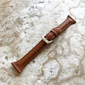 NICKSTON Brown Slim Elegant Leather Band Strap for Garmin Vivoactive 3 and Music -S20