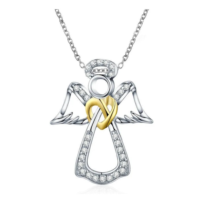 Collar Dije Angel De Guarda Alas Angelito Protección Amor Mujer