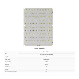 Sknrlko 10pcs forBambu CMYK LED Backlight Board LED Backlight Board USB-C Power Supply 3D Print Lithophane Photo DIY