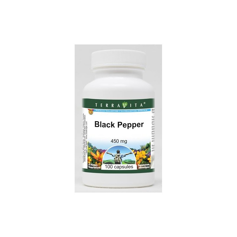 Black Pepper - 450 mg (100 Capsules, ZIN: 519265)