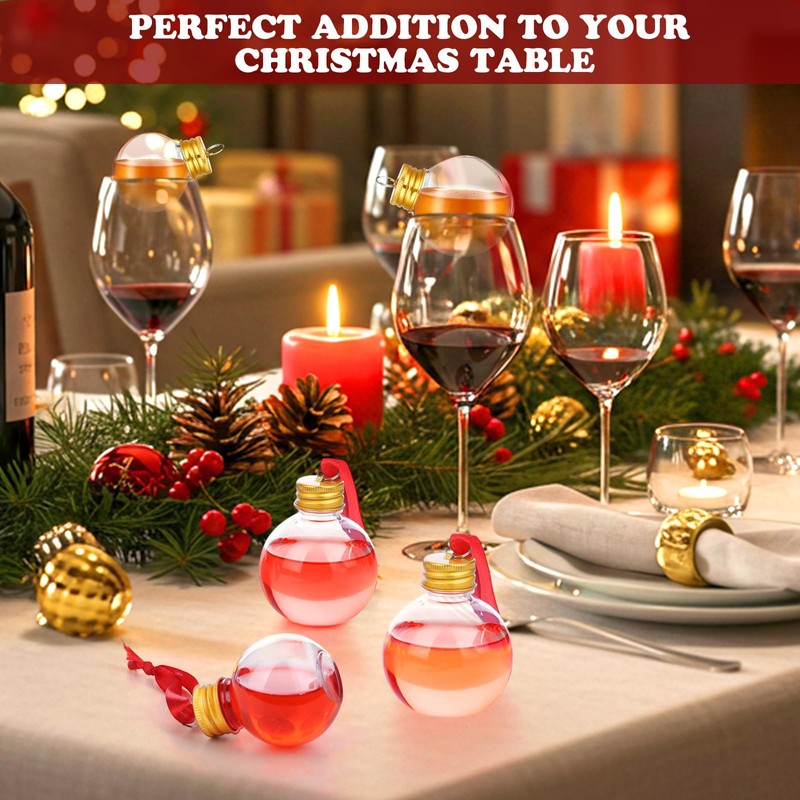 18 Pcs Fillable Ball Ornaments,Round,50 Ml,100 ml