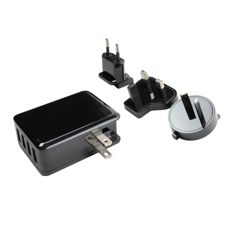 Minelab Metal Detector 4-Way Universal AC Charger Plug Pack for