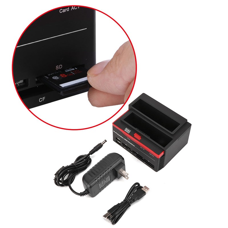 Dual Bay 2.5"/3.5" SATA & IDE HDD Enclosure Docking Dock