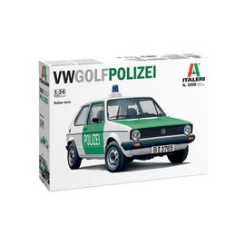 Italeri 3666S 1:24 VW Golf Mk.I Police Model Building Kit, Standing Model Building, Crafts, Hobby, Gluing, Plastic Kit, Detailed