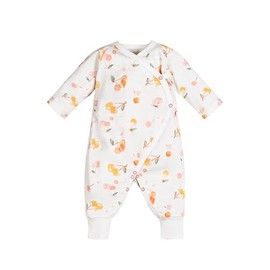 Under the Nile Organic Cotton Side Snap Kimono - Cherry Picking - 0-3 Months