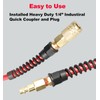 Keepro Polyurethane Recoil Air Hose, 1/4 Inch ID By 25