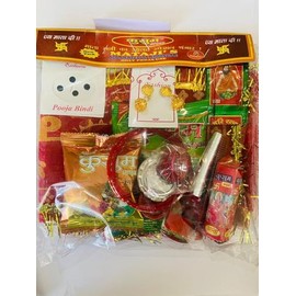 Mata Rani Solah Shringar Navratri Navratra Pooja Mata Shingar Mata Ki Bhent 16 Items Suhag Kit RO9/24-11