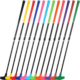 Liliful 12 Pack Golf Putters for Kids Two Way Mini Golf Putter Bulk Putter for Right or Left Handed Golfers Adjustable Length Golf Clubs Set for Men and Women(Multi Color)