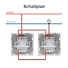 CNBINGO Toggle Switch Matt with Clamping Claws - Single Wall