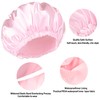 QFE Shower Caps for Women, 4 PCS Elastic (Solid Color