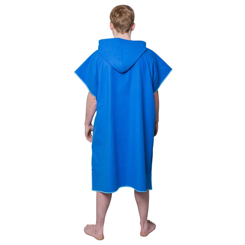Lakeland Active Patterdale Hooded Changing Poncho Towel - Mid Blue