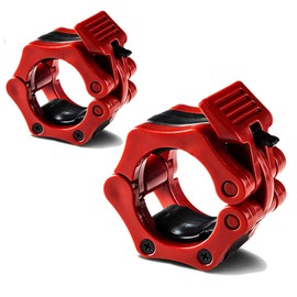 G5 HT SPORT Unisex - Adult (50mm Red) 1 Pair Olympic Dumbbell Bars CHIUSURE DA Palestra DA 30 E