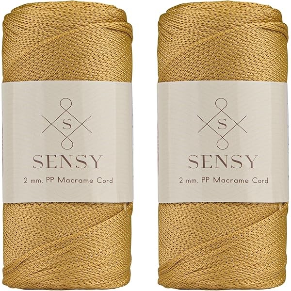 Sensy Premium 2 Pack of 2mm 251 Yards Polyester Rope
