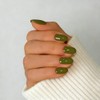 SXVME Uñas postizas cortas de gel suave, 32 piezas, 16