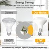 Vannise BR40 LED Light Bulbs 3000K Dimmable Warm White Long